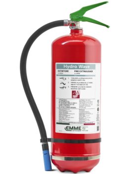 Estintore Litri 6 Acqua - Codice 22061-21 - 13A - UNI EN 3-7 - Involucro in acciaio Inox