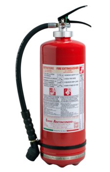 Estintore litri 6 Schiuma - Codice 22064-40 - 43A 233B 40F - UNI EN 3-7 - In Acciaio INOX AISI304