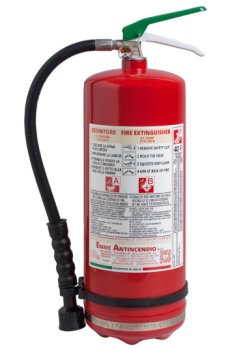 Estintore Litri 6 Schiuma - Modello 22066-3 - 27A 233B 40F - UNI EN 3-7 - Serbatoio in Acciaio Inox