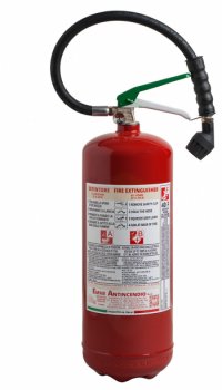 6 L Foam Fire Extinguisher - 27A 233B 40F - UNI EN 3-7 - Code 22066-5E