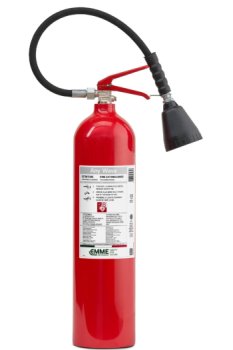 Estintore Co2 5 kg - 113B - 23052-1 - Emme 5  - EN 3/7-  Involucro in Alluminio
