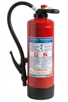 Estintore 6 kg Polvere Bicarbonato di Potassio - Codice 25064 - 233B C - UNI EN 3-7 - Pressurizzato al momento dell'uso