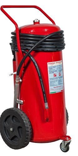 Estintore carrellato Litri 150 Schiuma Bombola esterna azoto - A IV B - Modello 19158-51 - UNI EN 1866-1 - MED 2014/90/UE - PED 2014/68/UE