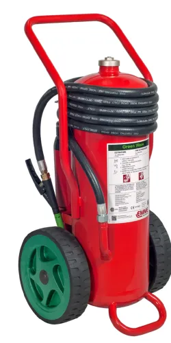Estintore Carrellato 19258-701 - GW25A a Schiuma Senza Fluoro Green Wave da 25 Litri pressurizzato al momento dell'uso