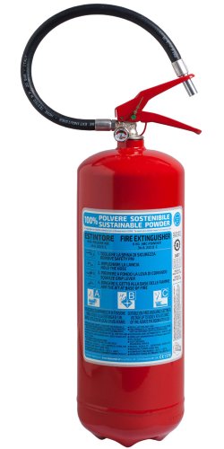 Estintore kg 6 Polvere - Codice 21063-550 - 34A 233BC - UNI EN 3-7 - 100% Polvere Sostenibile