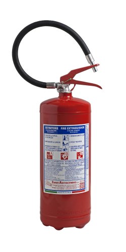 Estintore kg 6 Polvere - Codice 21063-78 - 34A 233B C - UNI EN 3-7 - PED 2014/68/UE - MED 2014/90/UE