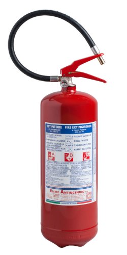Estintore kg 6 Polvere - Codice 21064-2 - 43 A 233 B C - UNI EN 3-7