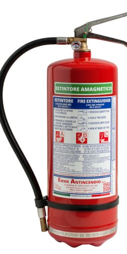 Estintore 6 Kg Polvere - Amagnetico - 55A 233B C- Modello 21065-32 - PED 2014/68/EU