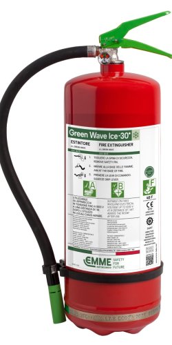 Estintore Inox a schiuma senza fluoro Green Wave Ice -30° da 6 litri - 21A 144B 40F - Modello 22062-960 - GW6PX-30