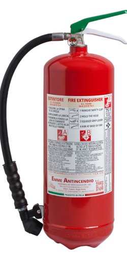 Estintore Litri 6 Schiuma - 34A 233B 75F - Codice 22063-3 - EN 3/7