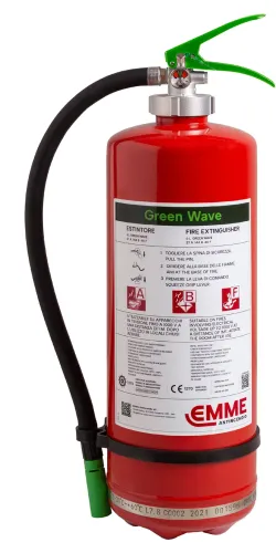 Estintore a schiuma senza fluoro Green Wave da 6 litri - 27A 144B 40F