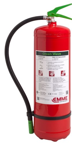 Estintore Green a Schiuma Senza Fluoro "Green Wave" da 9 Litri - Modello 22093-700 - GW9P