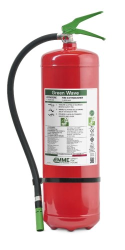 Brannslukker med fluorfri skum Green Wave på 9 liter – modell 22095-500 – GW9Plus