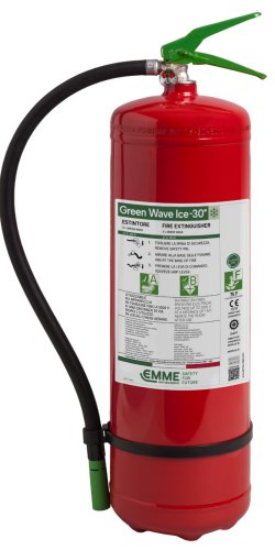 Estintore a schiuma senza fluoro Green Wave Ice -30° da 9 litri - 27A 183B 75F - Modello 22096-950 - GW9P-30