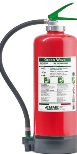 9 liters fluorfrie skumslukkeren "Green Wave" - Modell 32093-700 - GW9A