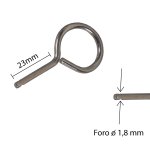 SPINA DI SICUREZZA VALVOLA M30 DIAM. 3 L 50 confezione 10 pezzi