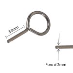 Spina di sicurezza per estintori portatili Kg. 3/4/6/9/12 - Kg. 2/5 - Lt. 6/9
