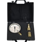 Manometro per controllo pressione completo di raccordi