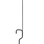 Piantana per Estintore completa di BASE, ASTA E CARTELLO ( nero )
