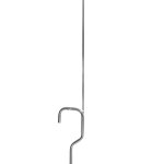 Piantana per Estintore completa di : BASE, ASTA E CARTELLO ( cromato )