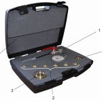 Kit misuratore di pressione dinamica e statica e portata completo di manometro ugelli e riduzioni (0870-1)