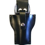 Fondina porta pinza in crosta pelle nera