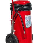 Estintore carrellato Litri 150 Schiuma Bombola esterna azoto - A IV B - Modello 19158-51 - UNI EN 1866-1 - MED 2014/90/UE - PED 2014/68/UE