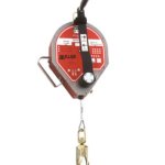 Dispositivo retrattile mightevac con funzione di recupero cavo in acciaio zincato ml 40 con elemento girevole ed 1 moschettone