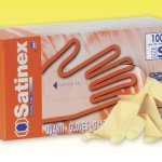 Guanto in lattice monouso satinex tg.m (7-7.5)
