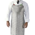 Grembiule in piastrine di alluminio mis. 75x55