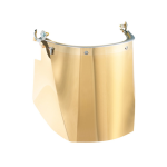 Schermo in policarbonato incolore con trattamento antigraffio con rivestimento dorato 230 mm