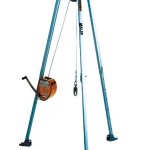 Treppiede in alluminio con puleggia integrata (verricello escluso)