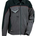 Giacca in pile rider colore antracite tg.4xl