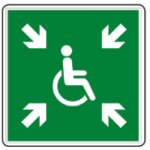 CARTELLO IN ALLUMINIO / ETICHETTA - PITTOGRAMMA SPAZIO CALMO (E0241738)