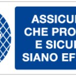 ASSICURATEVI CHE PROTEZIONI E SICUREZZE SIANO EFFICIENTI RETTANGOLARE (1015)