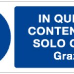 IN QUESTO CONTENITORE SOLO CARTA GRAZIE RETTANGOLARE (1033)