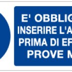 E' OBBLIGATORIO INSERIRE L' ASPIRATORE PRIMA DI EFFETTUARE PROVE MOTORI RETTANGOLARE (1042)