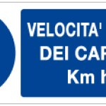 VELOCITA' MASSIMA DEI CARRELLI KMH 10 RETTANGOLARE (1044)