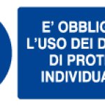 E' OBBLIGATORIO L' USO DEI DISPOSITIVI DI PROTEZIONE INDIVIDUALE (DPI) RETTANGOLARE (1054)