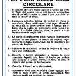 CARTELLO IN ALLUMINIO FORMATO MM 330X470 NORMA SEGA CIRCOLARE (1131B)