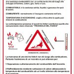 CARTELLO IN ALLUMINIO FORMATO MM 330X470 PRINCIPI COMBUSTIONE (1174B)