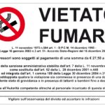 VIETATO FUMARE CON NORMATIVA ORIZZONTALE RETTANGOLARE (1401)