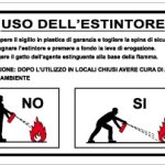 CARTELLO IN ALLUMINIO FORMATO MM 300X200 USO ESTINTORE (1431A)