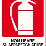 ESTINTORE NON USARE SU APPARECCHIATURE ELETTRICHE (1657)