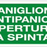 MANIGLIONE ANTIPANICO APERTURA A SPINTA RETTANGOLARE  (1735)