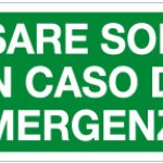 USARE SOLO IN CASO DI EMERGENZA RETTANGOLARE  (1817)