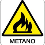 CARTELLO IN ALLUMINIO FORMATO MM 330X350 METANO (183B)