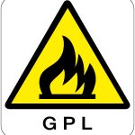 CARTELLO IN ALLUMINIO FORMATO MM 330X350 GPL (184B)