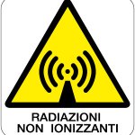 CARTELLO IN ALLUMINIO FORMATO MM 330X350 RADIAZIONI NON IONIZZANTI (188B)