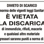 DIVIETO DI SCARICO A NORMA DELLE VIGENTI LEGGI SANITARIE E' VIETATA LA DISCARICA (1937)